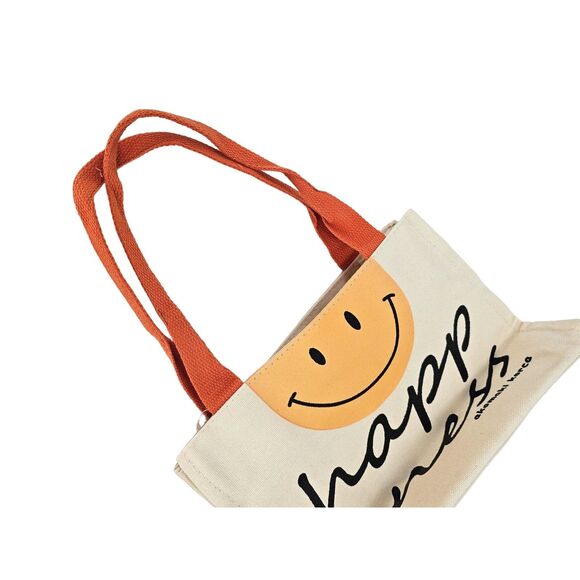 Kawaii Print Shoulder Canvas Bag Orange Small - Picture 8 of 8